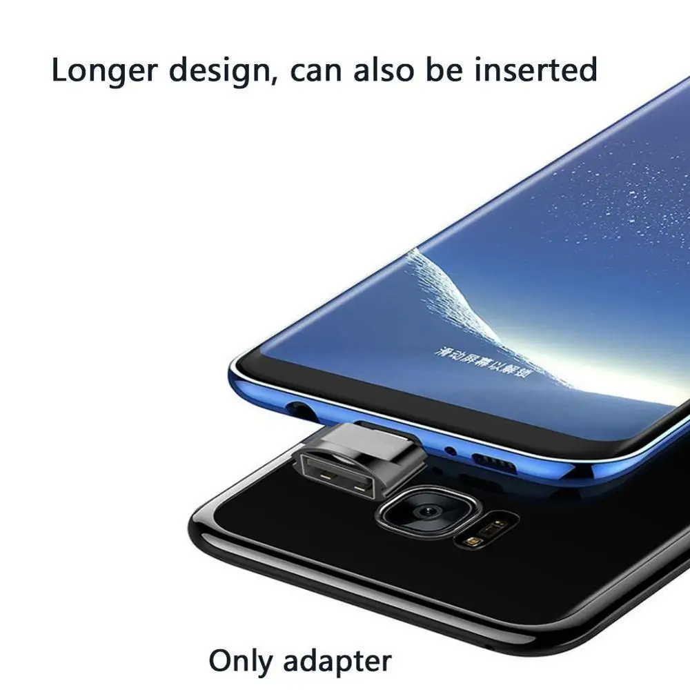 Металлический адаптер для передачи данных OTG USB 3 1 Type-C папа к 2 0 A мама Type C Samsung S8
