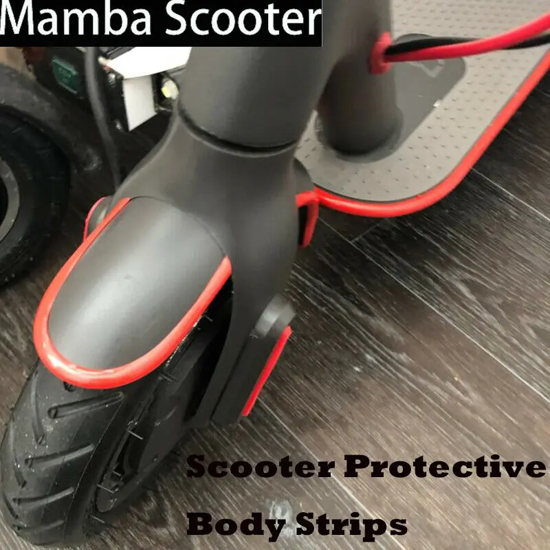 For Xiaomi Mijia M365 Protective Body Strips Sticker Bumper Scooter Tape Decor 2M |