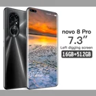 Смартфон Android 512, 16 ГБ, 7,3 ГБ, Celulares восемь ядер, HD-камера, 6800 дюйма, телефон мАч, глобальная версия 4G, мобильные телефоны