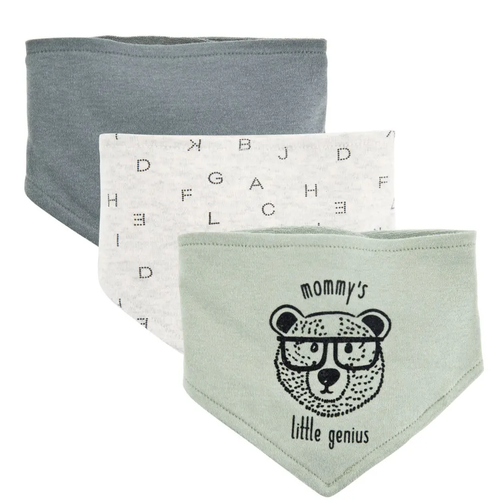 

3Pcs/Set Baby Organic Cotton Bibs Muslin Burp Cloth Bandana Newborn Baby Boy Infant Girl Toddler Winter Scarf Waterproof Bib