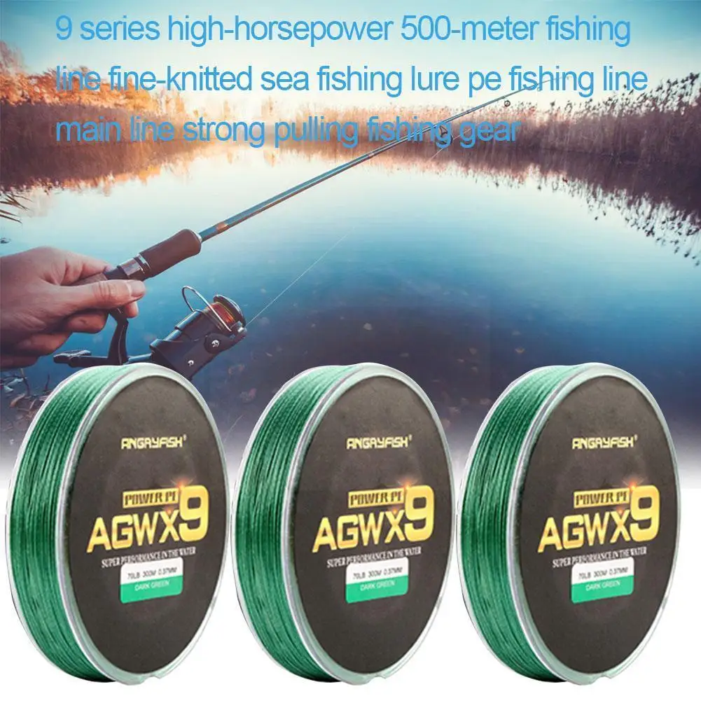 

9 Strands 300m Super Pe Braided Fishing Line Strong Thread Line Strength Wear Resistant L9d3