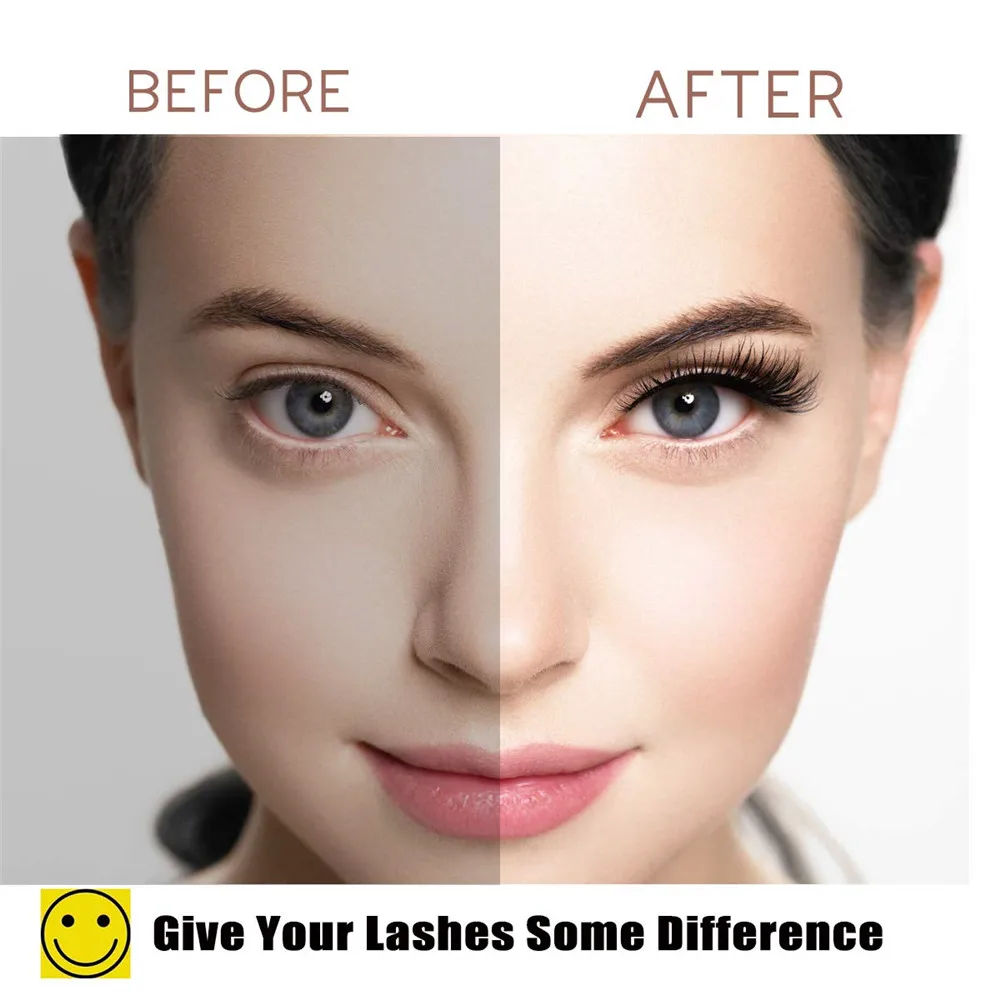 

5 Pair Magnetic False Eyelashes Lashes With Magnetic Liquid EyelinerEye Makeup Tools Kit Mixed Long Lasting Quick-drying