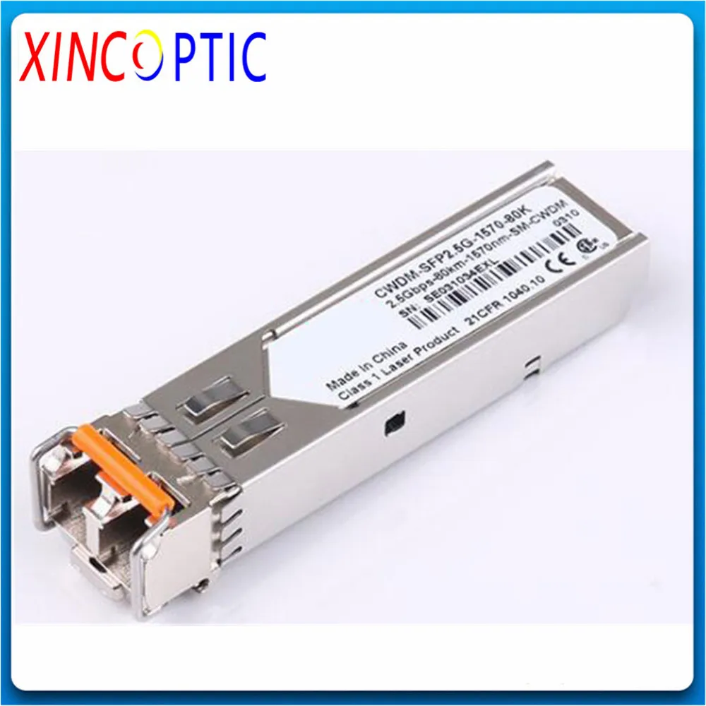 Модуль трансивера CWDM LC SFP 2 шт./лот 488 Гбит/с 80 км 5G 1510 1530 1550 1570 1590 1610 25 дБ APD DDM |