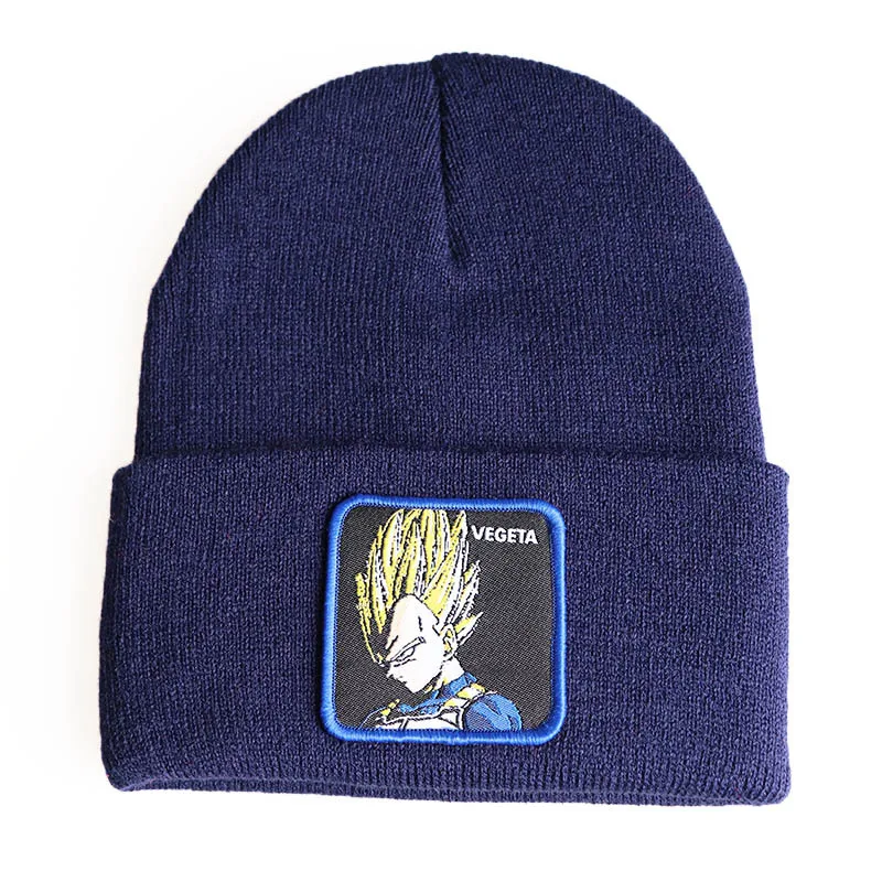 36 Тип Супер Saiyan Vegeta узор детский хип-хоп вязаная шапка Dragon Ball Z серия вышитая