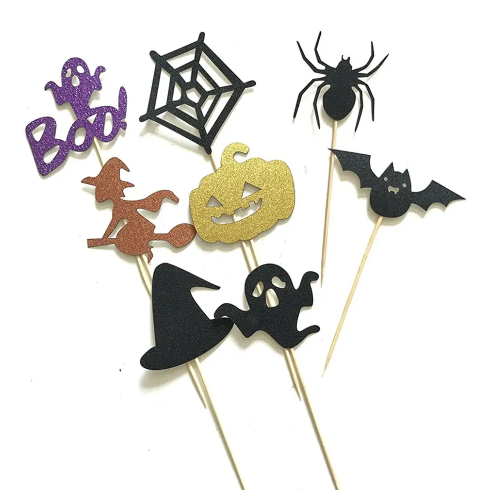 8-piece Set All Saints Day Cake Decoration Card Halloween Party | Дом и сад