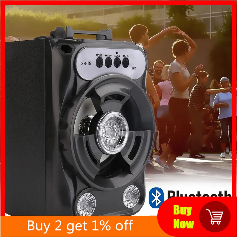 Bluetooth Speaker Wireless Sound System Bass Stereo with LED Light Large Size | Электроника