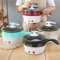 multifunction electric cooker double layer hot pot mini rice cooker non stick frying pan stainless steel steamer cooking pot