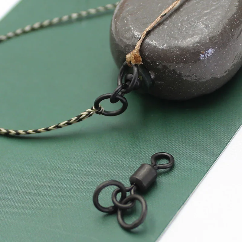 Двойное кольцо Вертлюг размер 8 рыболовный терминал для карпа снасти рыболовные