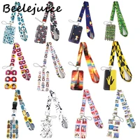 lanyard credit card id holder bag student women travel card cover badge car keychain gifts accessories decorations gifts
