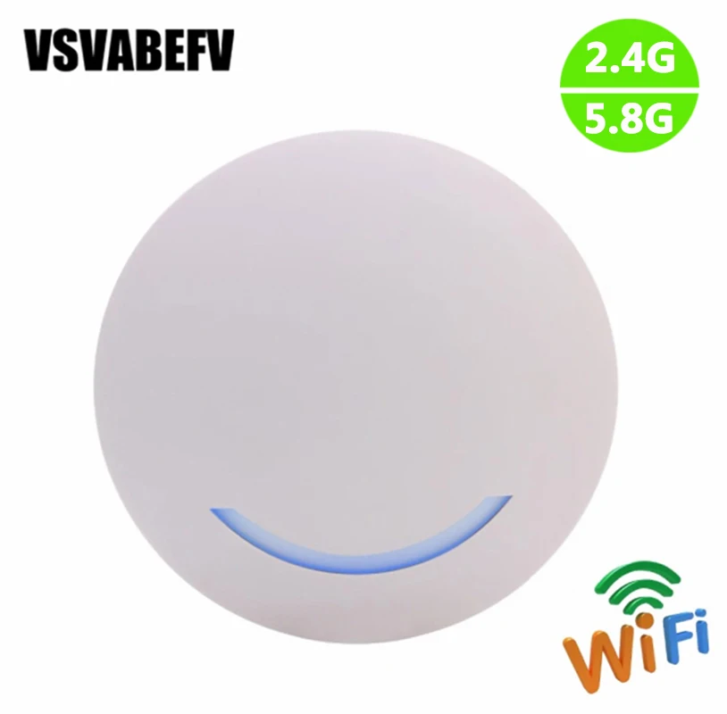 Беспроводной 2 4G и 5 8G dualband маршрутизатор 1200 Мбит/с потолочный тип Wifi роутер Ethernet POE