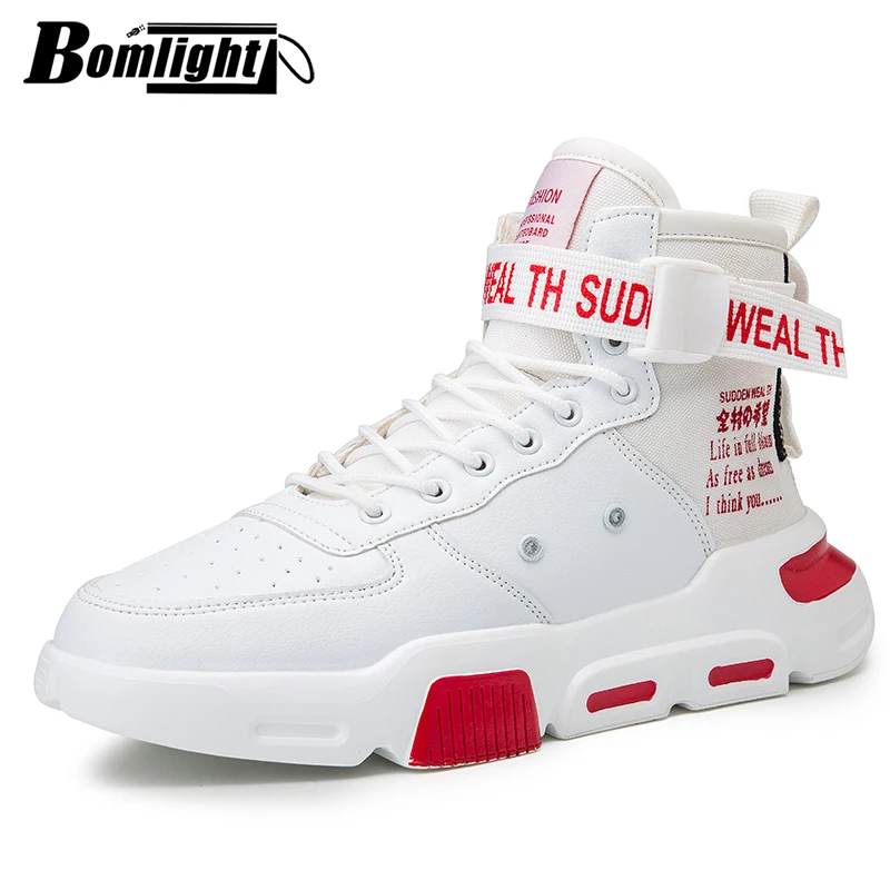 Кроссовки Bomlight мужские высокие дизайнерские дышащие сетчатые повседневная