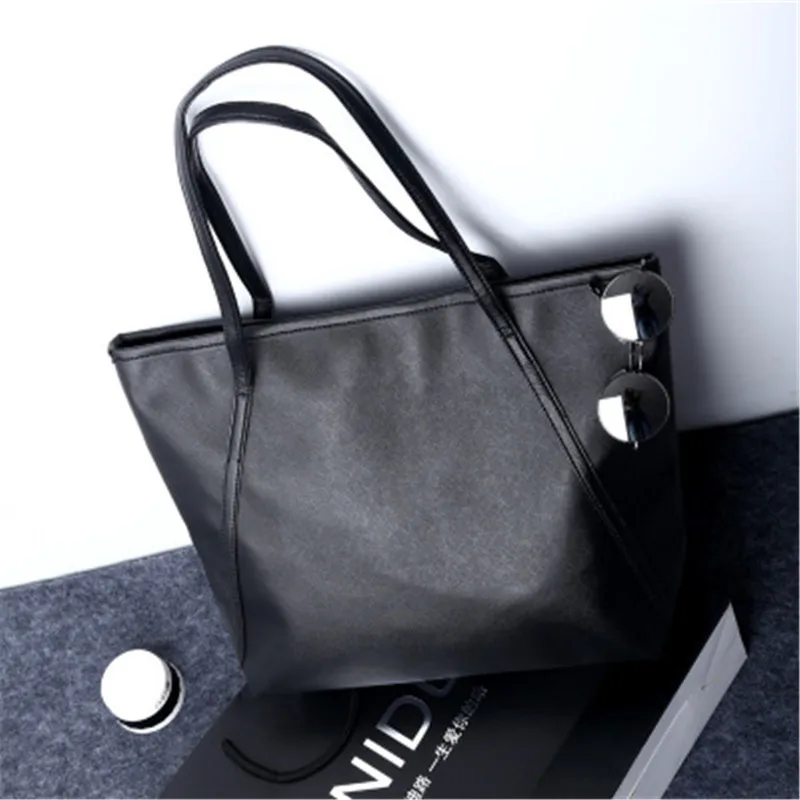 Adisputent Simple Women Shoulder Bags Large Capacity PU Leather Casual Tote Handbags For 2019 Shopper Bag bolsas feminina | Багаж и сумки
