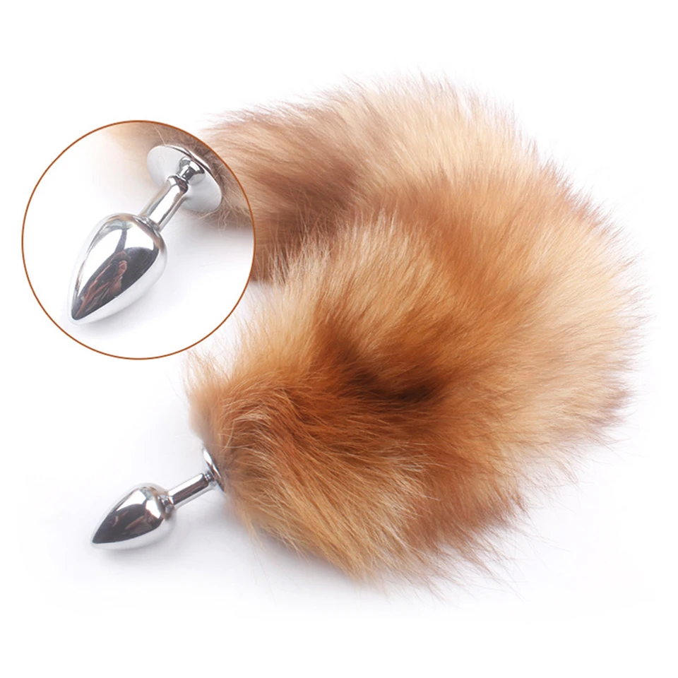 huge anal plug tail fox butt soft sex toys for women men shop dog wolf masturbation device sexy |