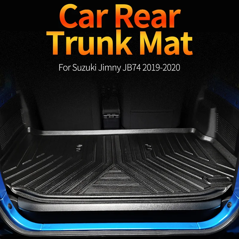 

TPE Trunk Frunk Mats For Suzuki JIMNY 2019 To 2021Year All-Weather Cargo Liners Car Boot Lower Compartment Cover Protector