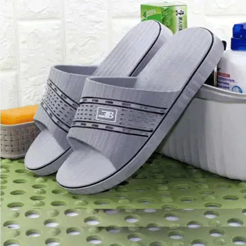 

Big size 15 16 gray slippers male korea style slides summer beach shoes men flip flops slippers 2021 trendy