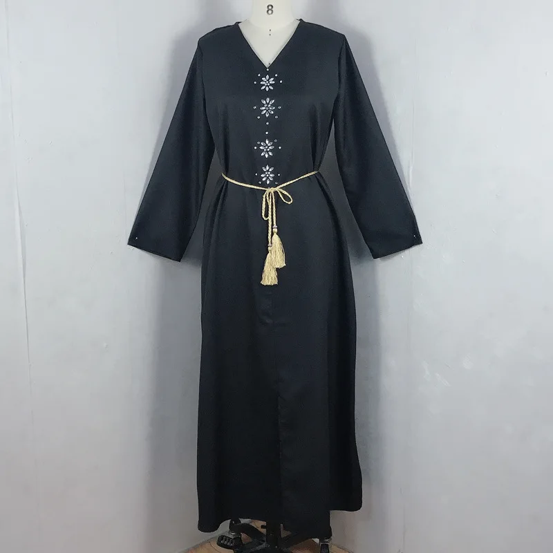 Женское длинное платье-кафтан, длинное платье в арабском мусульманском стиле