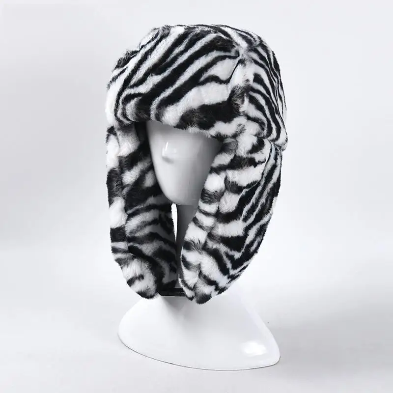 Плотная теплая зимняя шапка женская шапка-ушанка Охотничья Лыжная флисовая