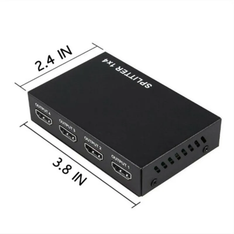 1 в 4 выхода Full HD портовый усилитель концентратора HDMI совместимый сплиттер v1.4 3d 4k