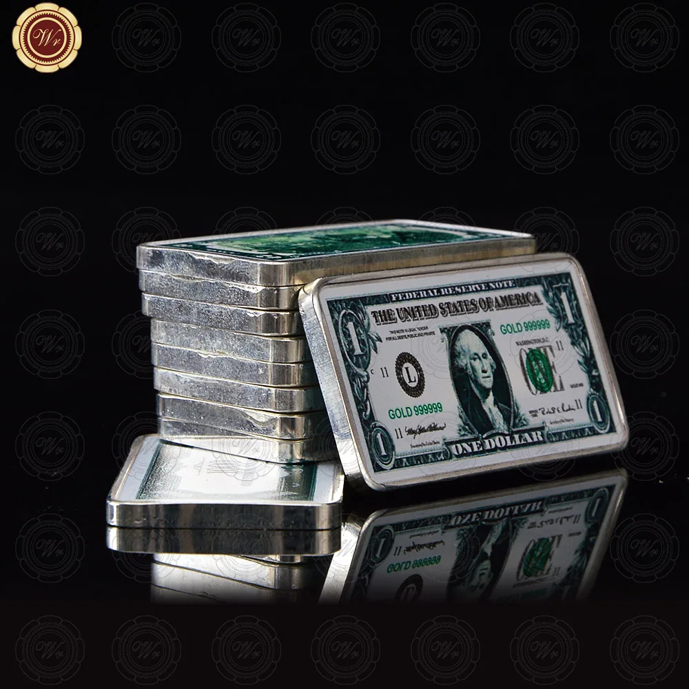 Серебряные монеты WR коллекционные пробы с изображением доллара США для мужчин