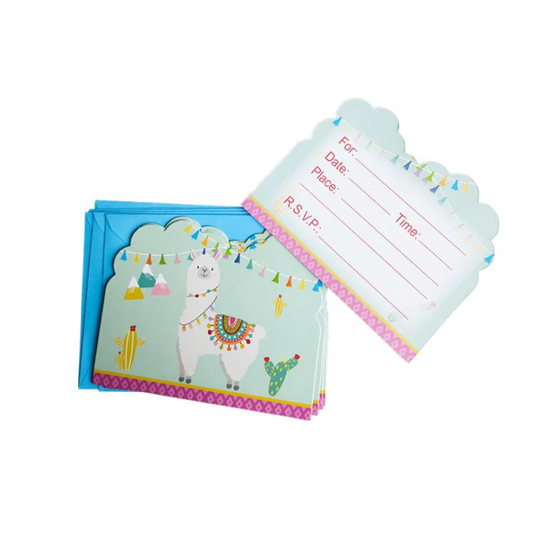 12 шт./упак. милые животные лама альпака бумажные Формы для кексов фигурки жениха и