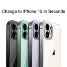 Чехол для iPhone 1111 Pro11 Pro Max, ультратонкий, прозрачный, с защитой камеры, мобильный телефон