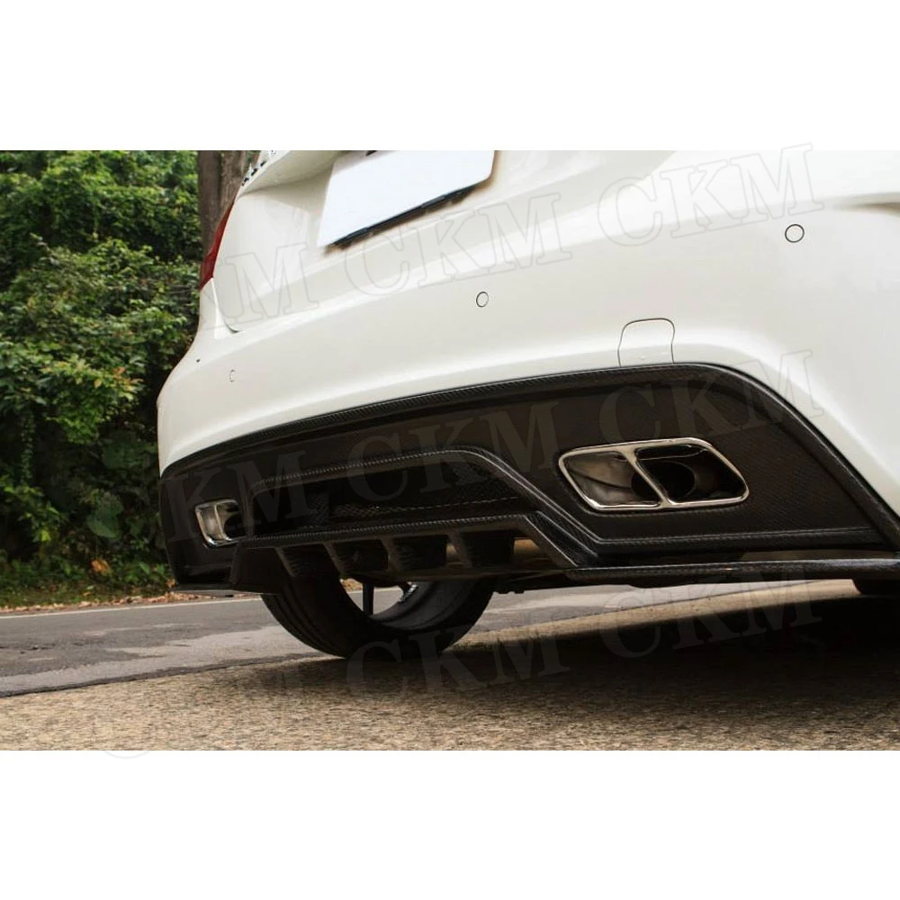 Чехол из углеродного волокна для заднего бампера спойлера диффузора Mercedes Benz A