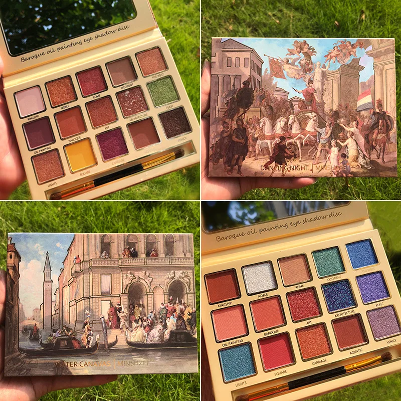 15 цветов Палетка теней для век водостойкая матовая перламутровая палитра пудра