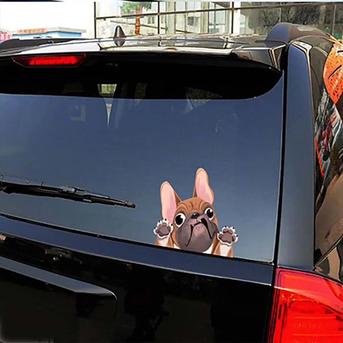 Трехмерная имитация французского бульдога наклейки на машину 3D трехмерные