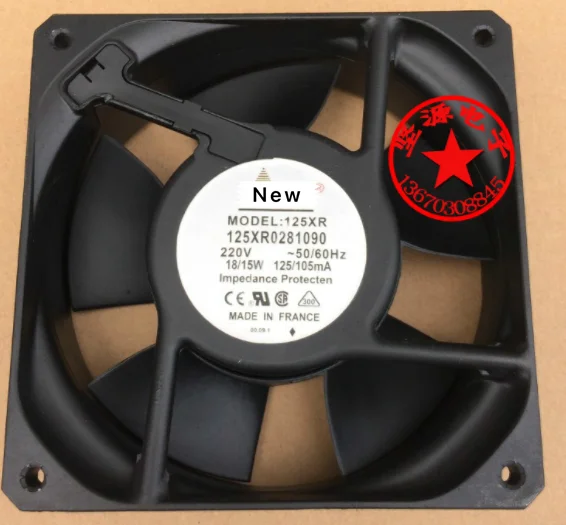 

For Emacro 125XR 125XR0281090 AC 220V 125mA 120x120x38mm Server Cooling Fan