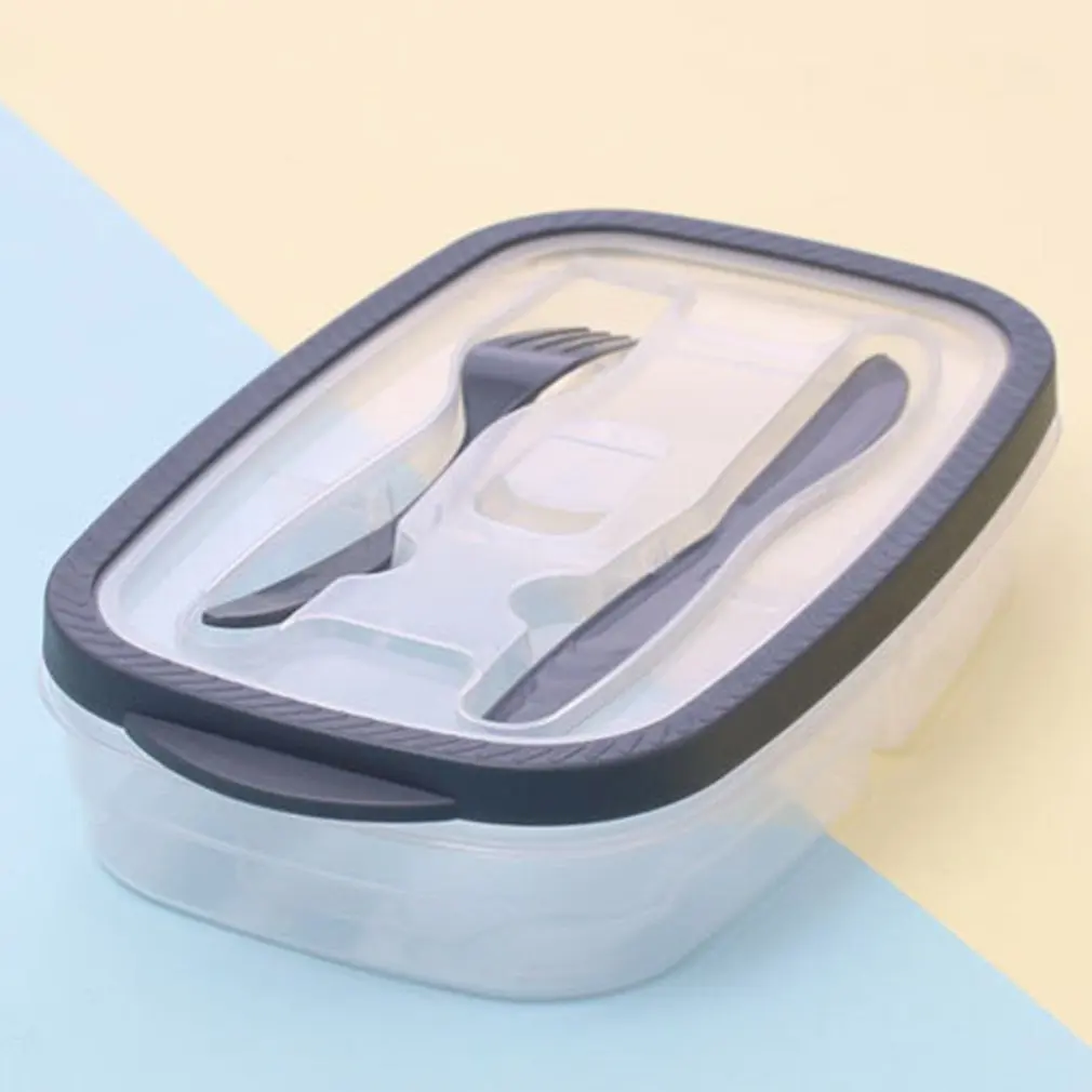 Новая коробка для хранения фруктового салата Bento прямоугольная пластиковая