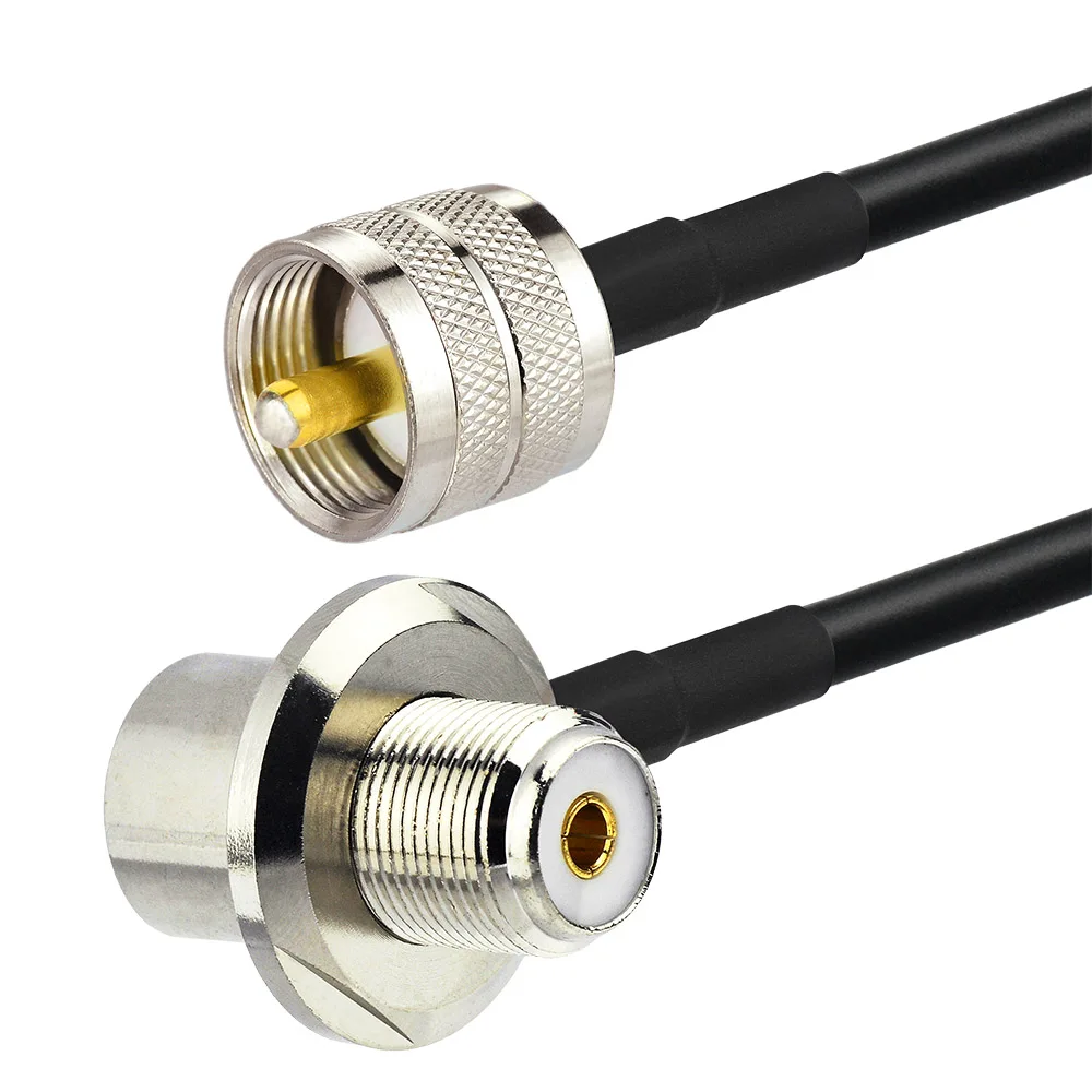 Eightwood UHF PL259 штекер-УВЧ SO239 женский кабель RG58 610 см для автомобиля SUV грузовика CB