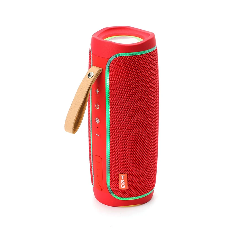 

Wireless Portable Column Bluetooth-compatible Speaker Outdoor Computer Speakers Subwoofer Music Center With LED Light AUX TF