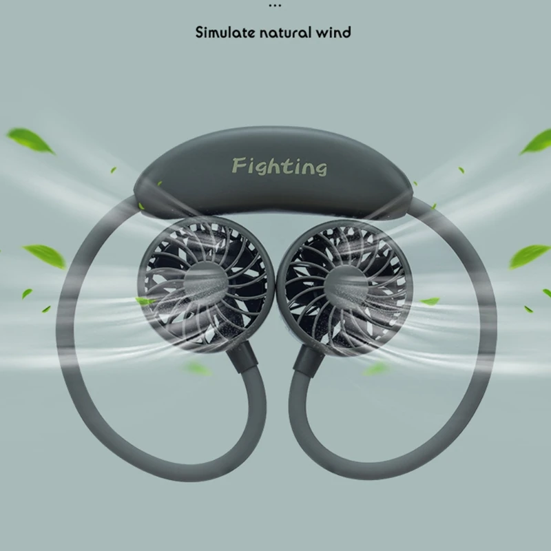 

Y98B креативный треугольный подвесной шейный вентилятор, портативный маленький воздушный охладитель с USB-зарядкой, многофункциональный креа...