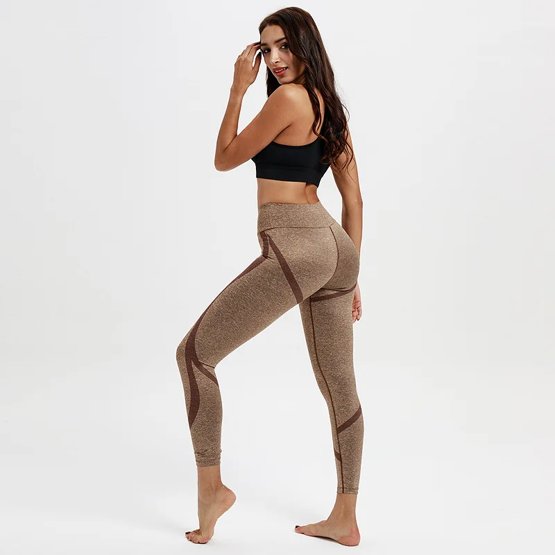 Модный Купальник с пуш ап женские леггинсы тренировка дышащие тонкая одежда для