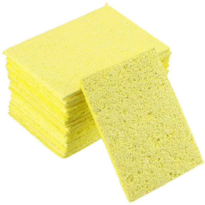 

20Pcs Heatstable Thick Soldering Iron Cleaning Replacement Hign Temperature Resistant Sponges Welding Accessories Cleaner