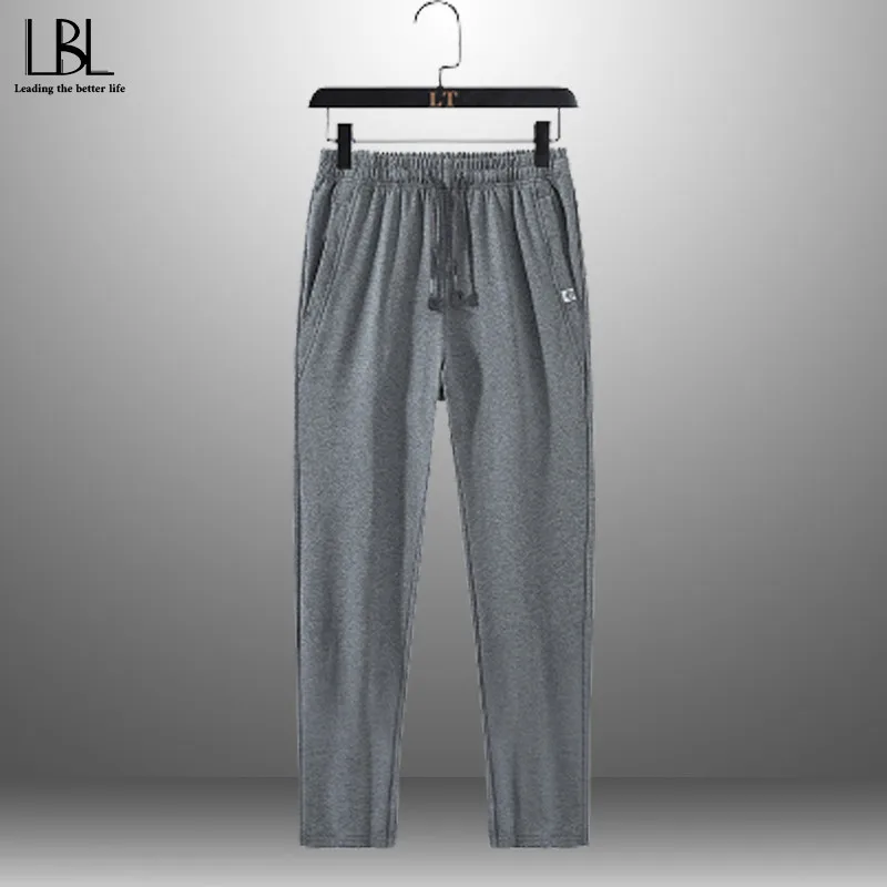 Длинные спортивные штаны мужские весенние Повседневные Легкие Брюки сплошные