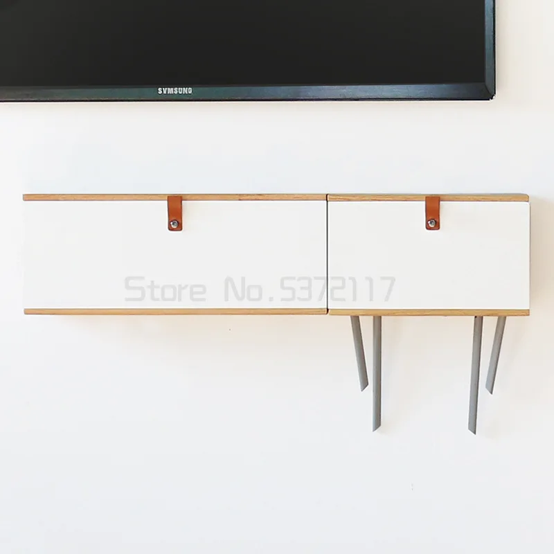 Pаспродажа Коробка для хранения роутера, настенное крепление без отверстий, коробка для хранения проводов из массива дерева для гостиной, розетка для ...