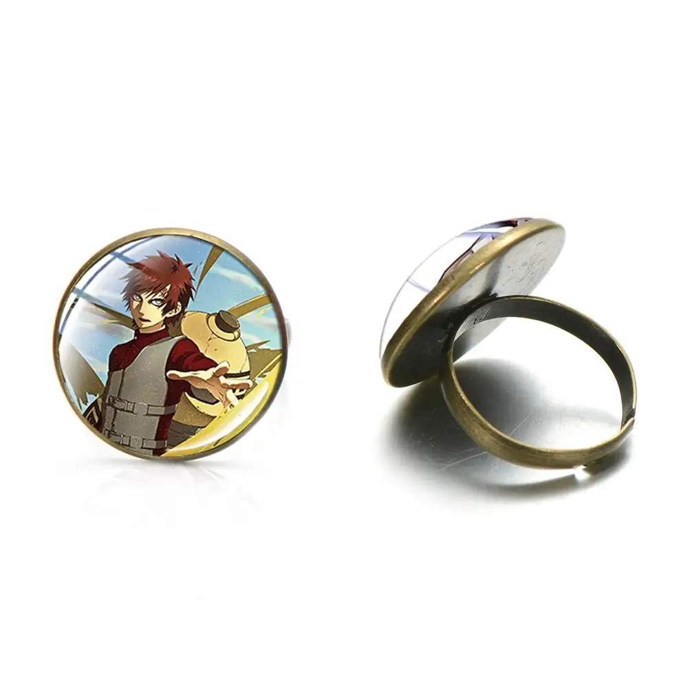 SONGDA Trebdy Аниме Арт Стекло купола кольца рисунок Uzumaki Naruto у героя мультфильма Саскэ