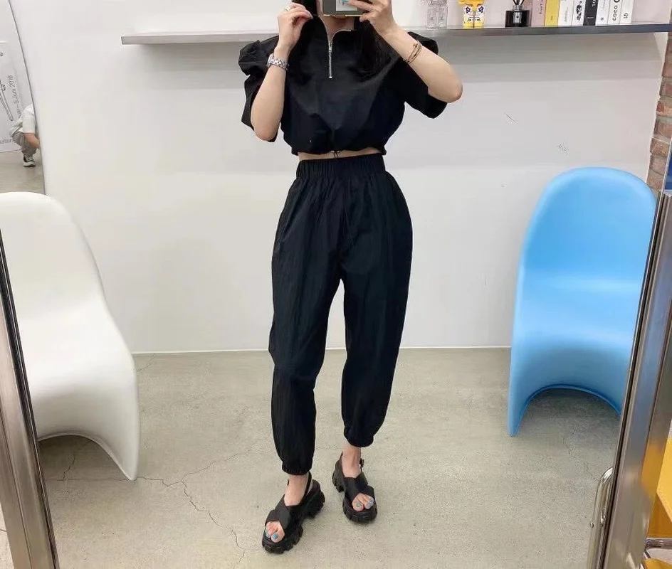 

Fashion Tracksuit 2 Piece Women Set Casual Oversized Top Streatwear Loose Sweatpants Summer Spring Women Outfits Sport Suit