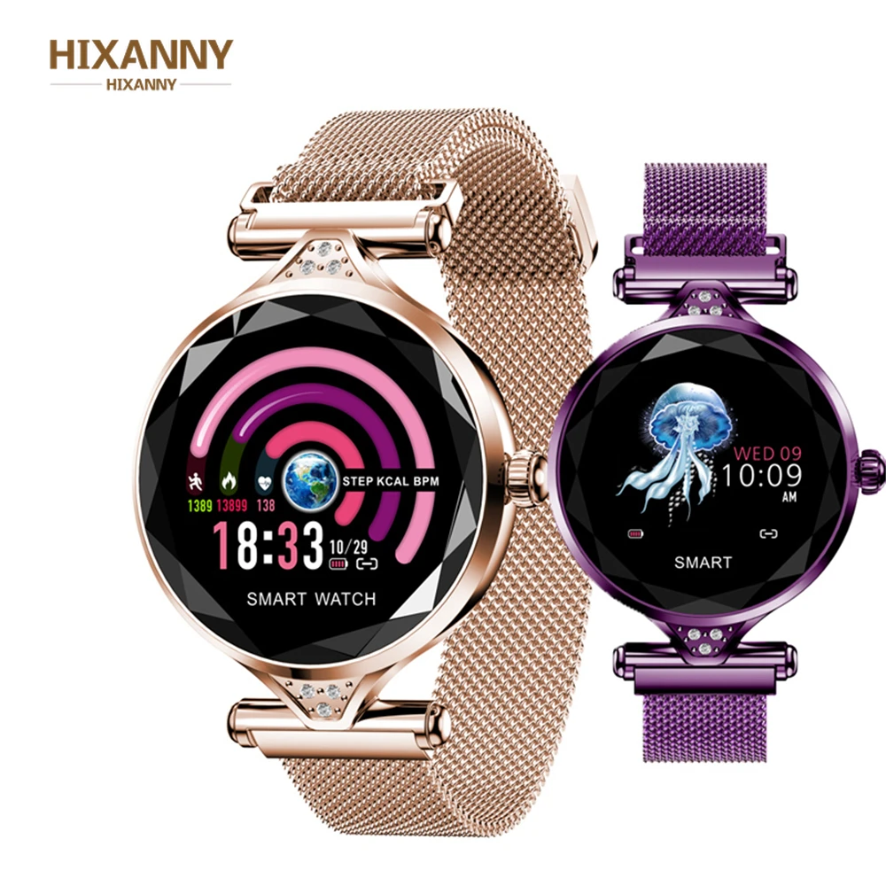 H1 женские Смарт-часы модные часы монитор сердечного ритма фитнес-трекер с Bluetooth