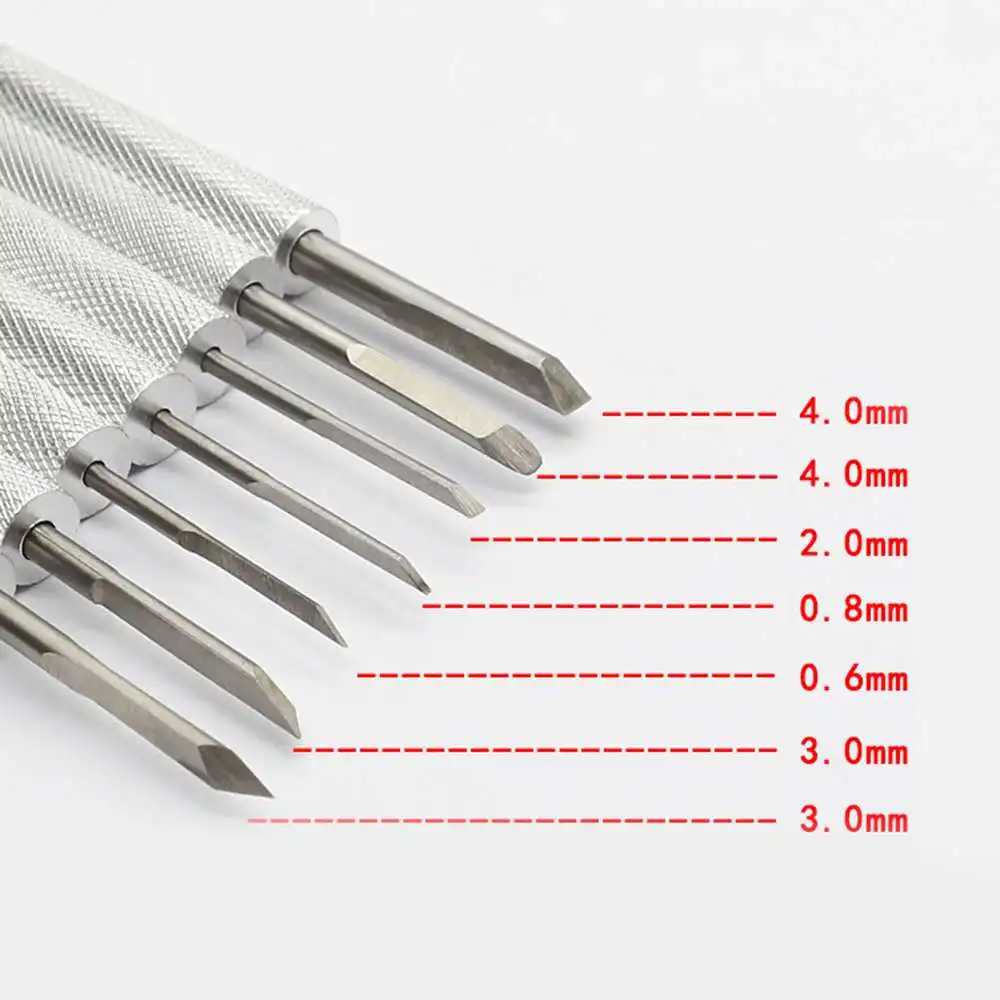

7PCS Carving Woodworking Engraving Gouge Miniature Carving Tool Durable