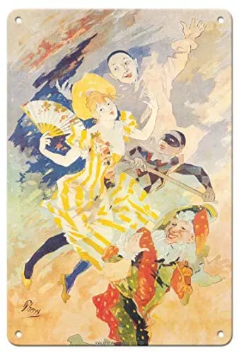 

La Pantomime - Theater Poster by Jules Cheret c.1891- Metal Sign