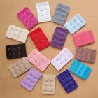 Бюстгальтер с 2 крючками, Удлинительный бюстгальтер с увеличенной пряжкой, нижнее белье с 15 видов цветов, аксессуары для женщин, 10 шт.лот