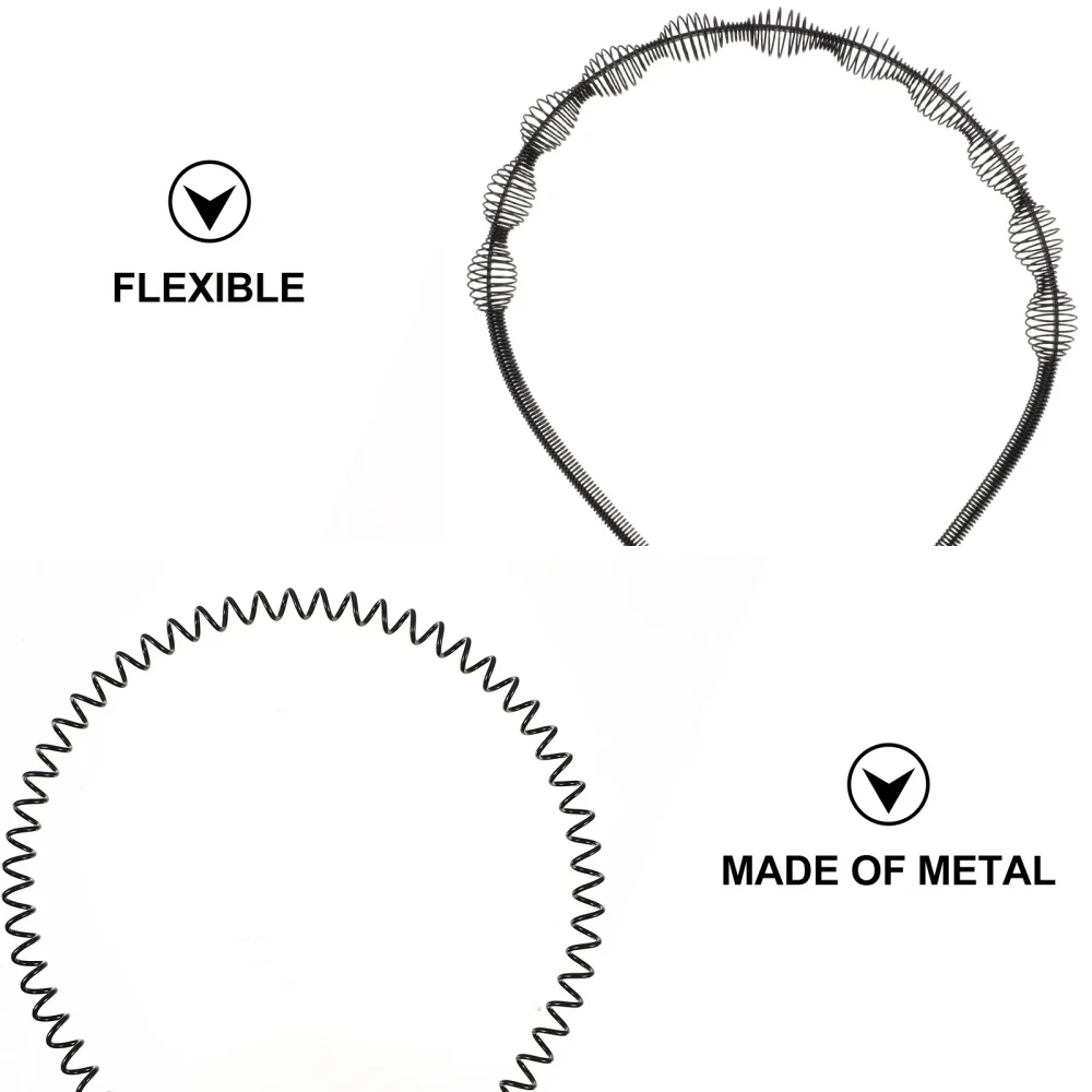 

6pcs Practical Girl Washing Face Hair Hoops Wave Modeling Boy Sports Hairbands