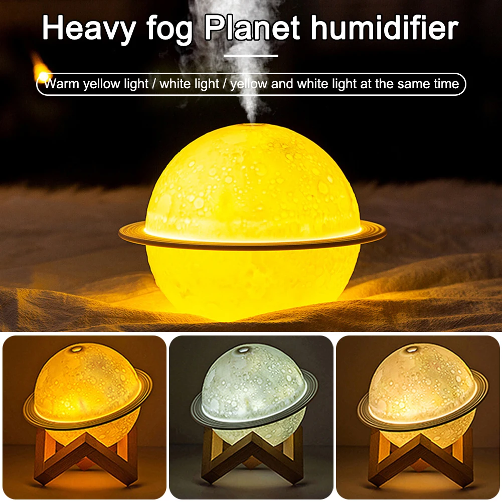 Увлажнителя воздуха 220 мл резервуар для воды 3D задний фон луна ночь светильник