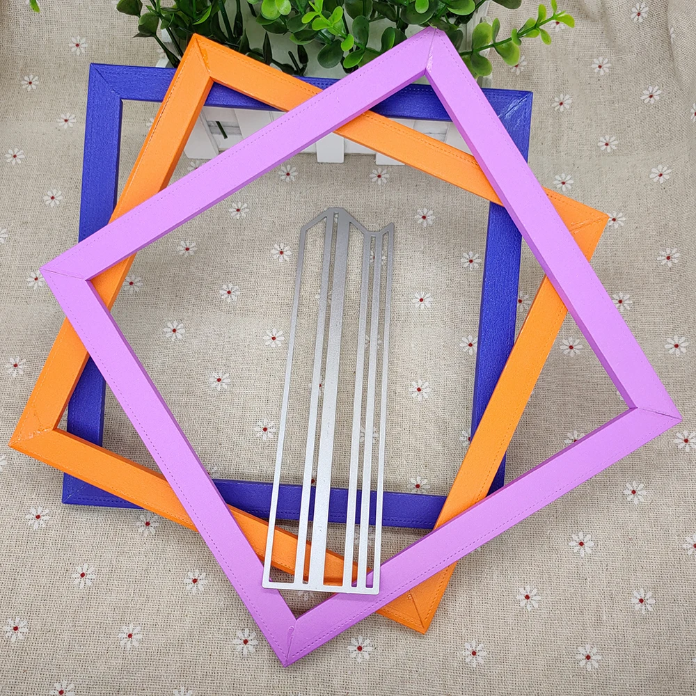 

New 20cm large photo frame Metal Cutting Dies Decorative Scrapbooking Steel Craft Die Cut Embossing Paper Cards Stencils