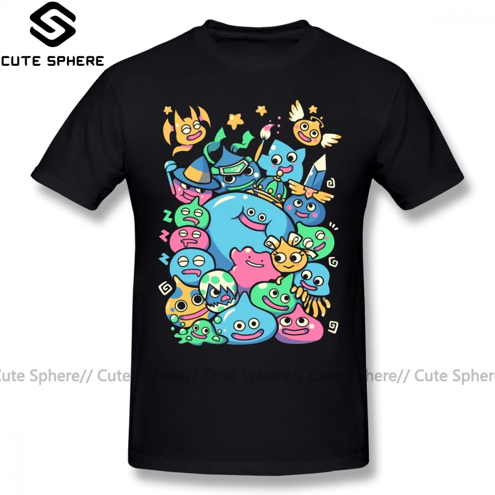 Dragon Quest T Shirt Slime вечерние футболка смешные Пляжная 100 процентный хлопок с рисунком
