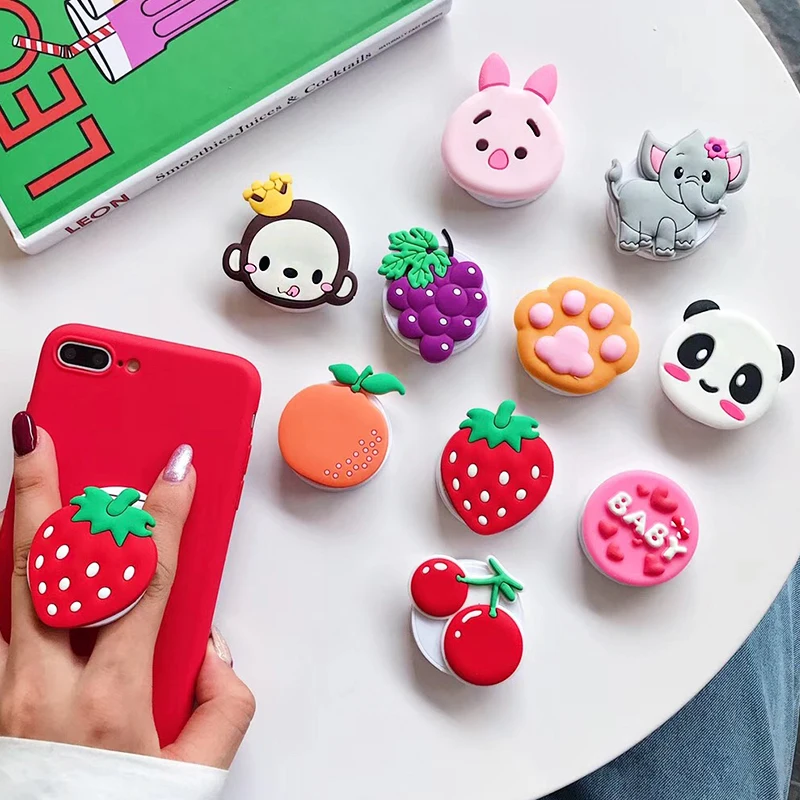 3D Силиконовый мультяшный складной держатель для iphone umidigi f2 a5 pro милый мобильный