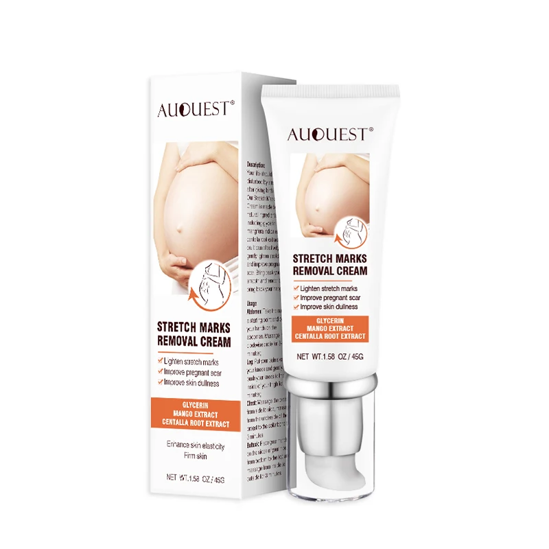 

AUQUEST Remove Pregnancy Scars Acne Cream Stretch Mark Treatment Maternity Repair Anti-Aging Anti-Winkle Firming Body Cream 45g