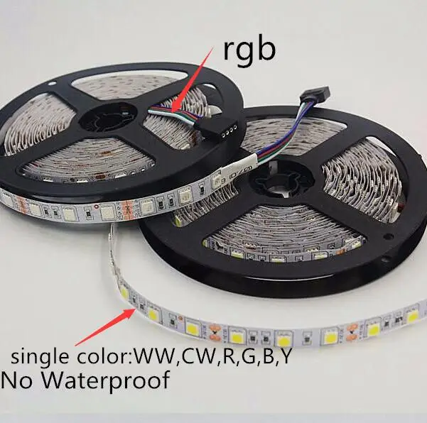 5 м DC24V IP65 водонепроницаемая гибкая светодиодная лента SMD 5050 300led освещение